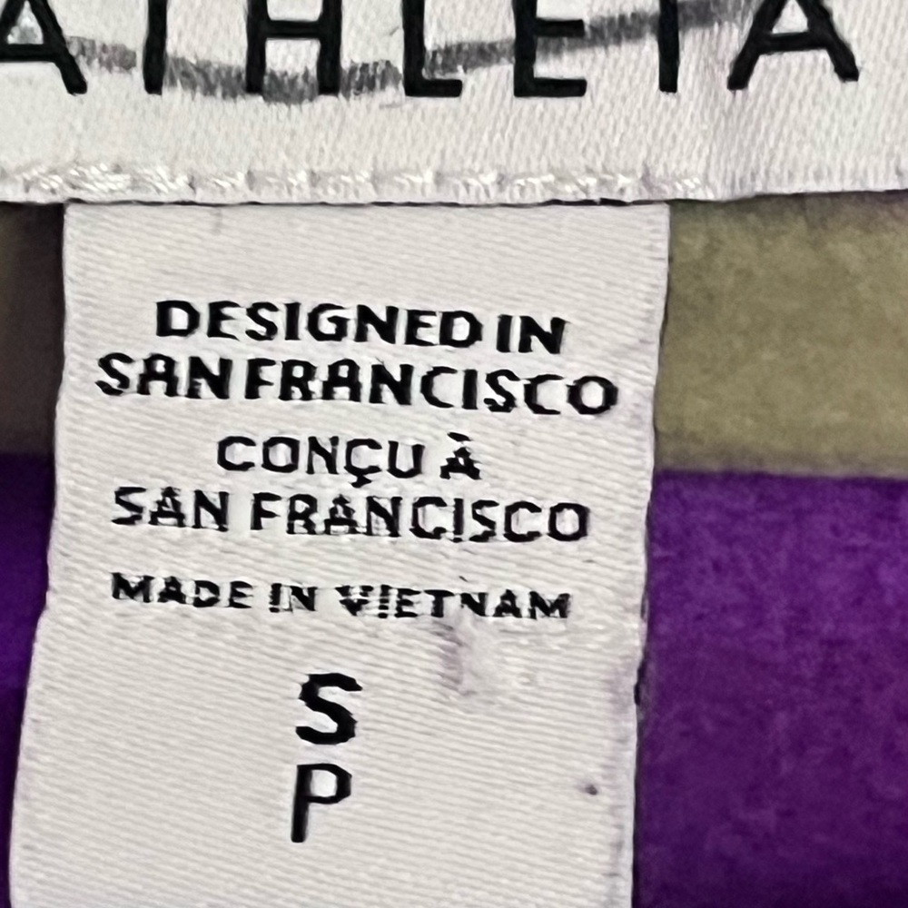 Athleta Coaster Luxe Fleece Women's Purple Running Sweatshirt Oversized Small. - Picture 5 of 7